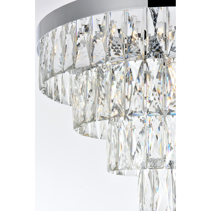 20 Inch Round Chandelier In Chrome