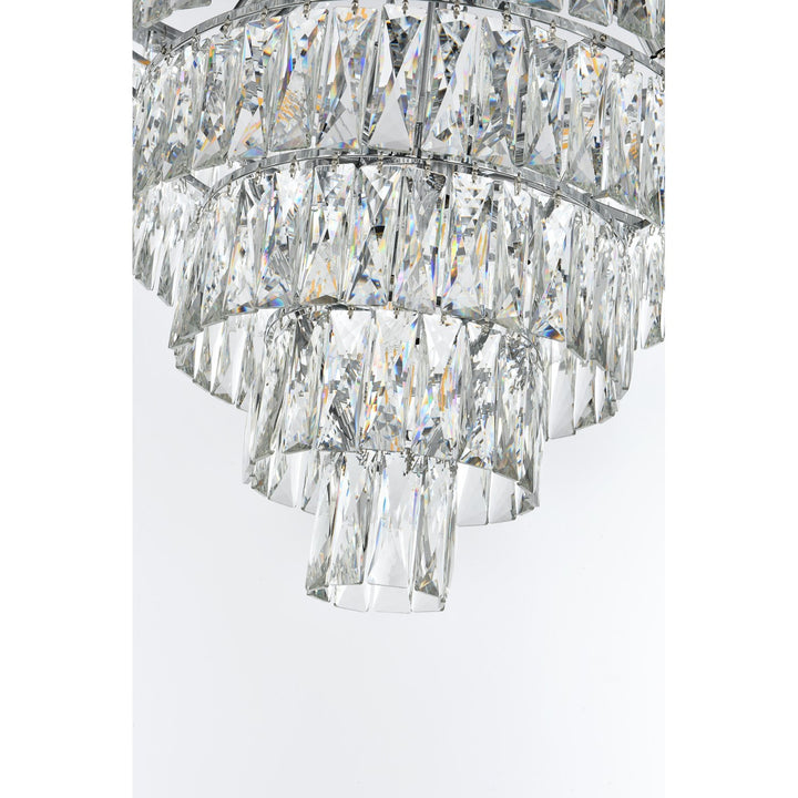 32 Inch Round Chandelier In Chrome