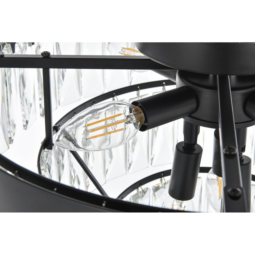 18 Inch Flush Mount In Black