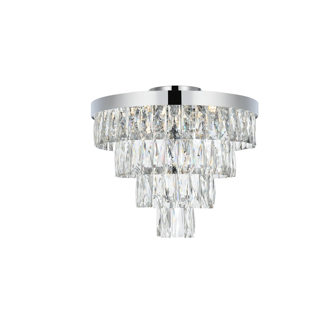 18 Inch Flush Mount In Chrome by Elegant Lighting