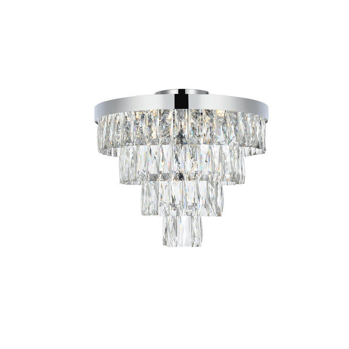 18 Inch Flush Mount In Chrome by Elegant Lighting