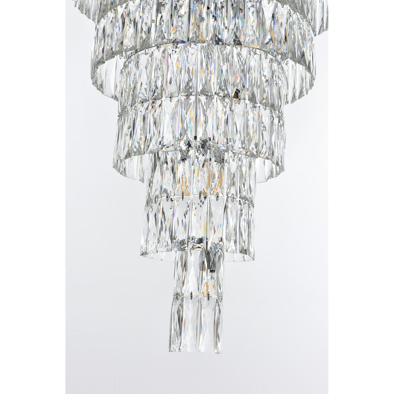 41 Inch Rectangular Chandelier In Chrome