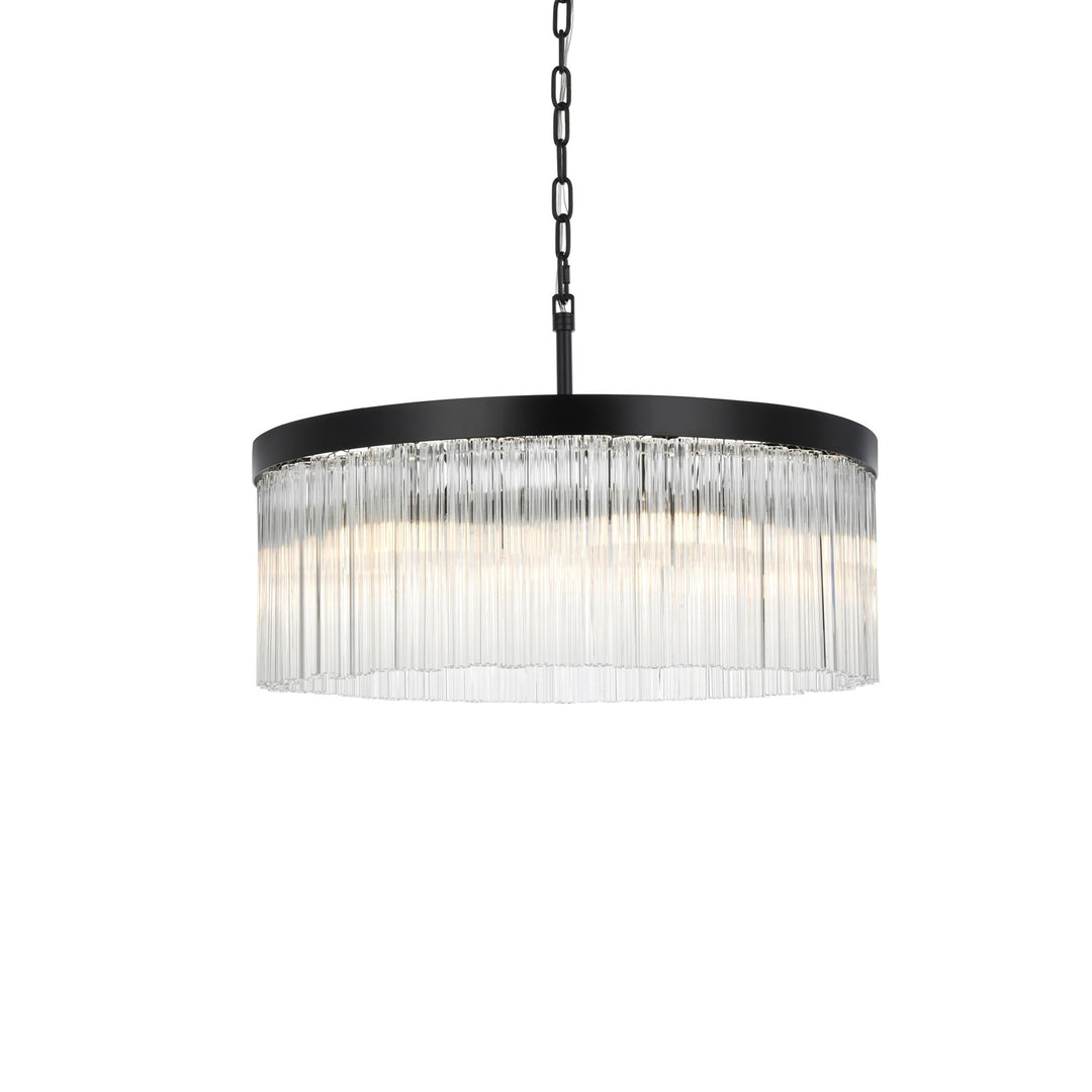 24 Inch Chandelier In Black