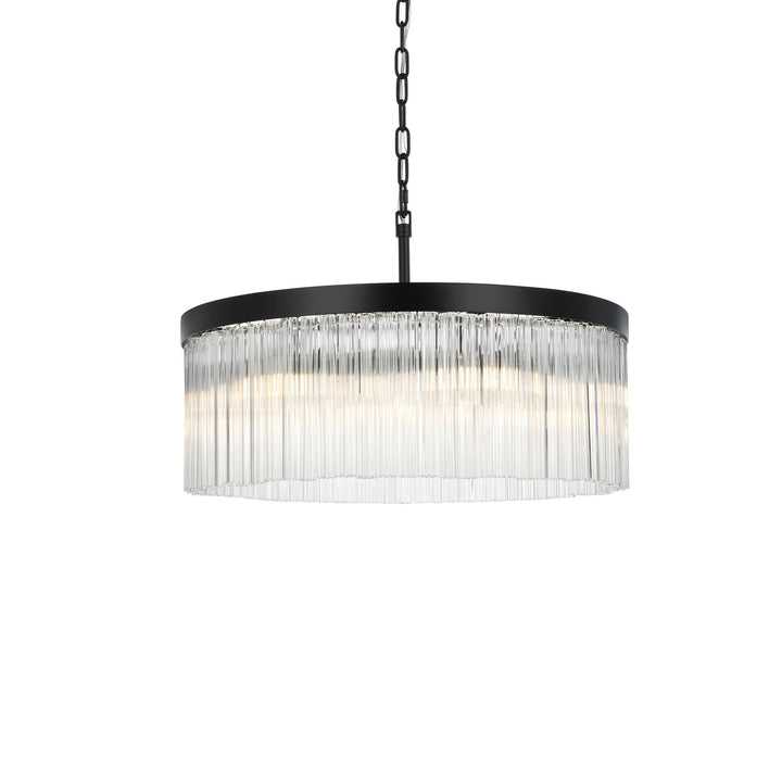 24 Inch Chandelier In Black