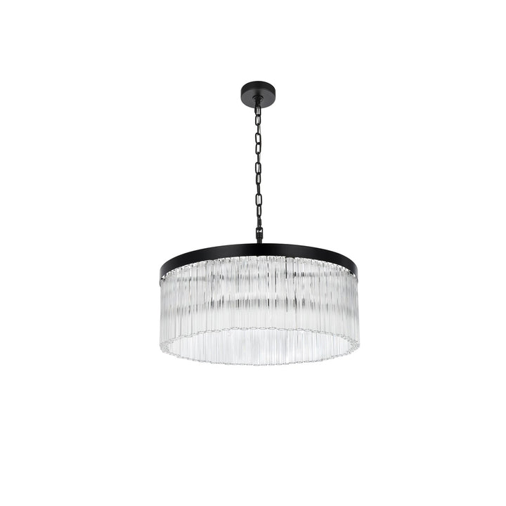 24 Inch Chandelier In Black