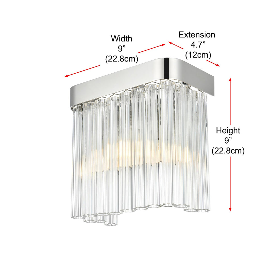 9 Inch Wall Sconce In Chrome