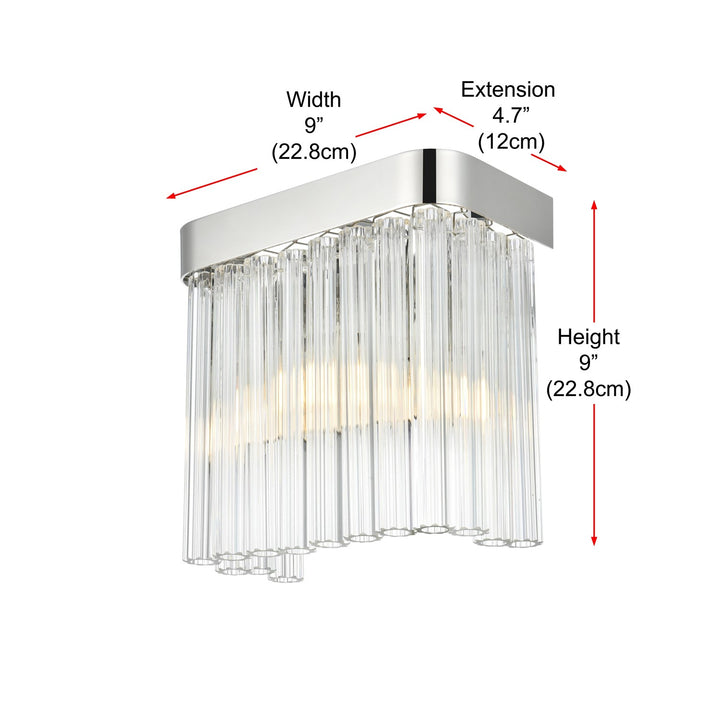 9 Inch Wall Sconce In Chrome