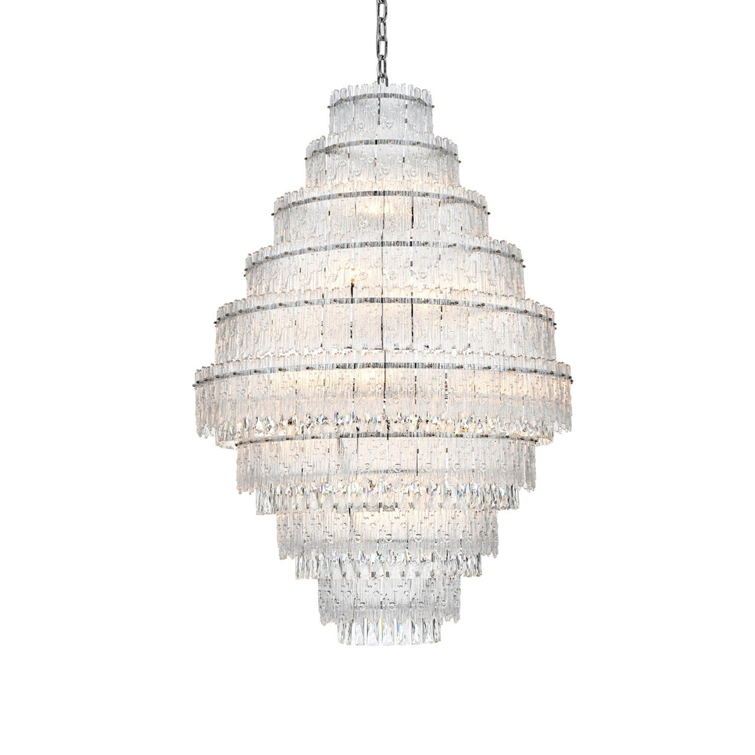 36 Inch Chandelier In Chrome