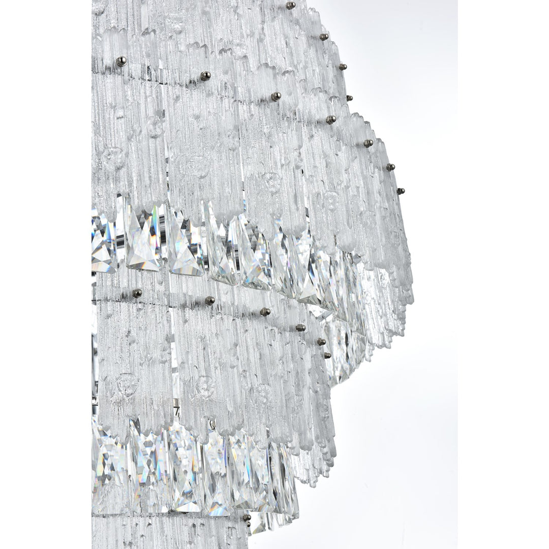 36 Inch Chandelier In Chrome