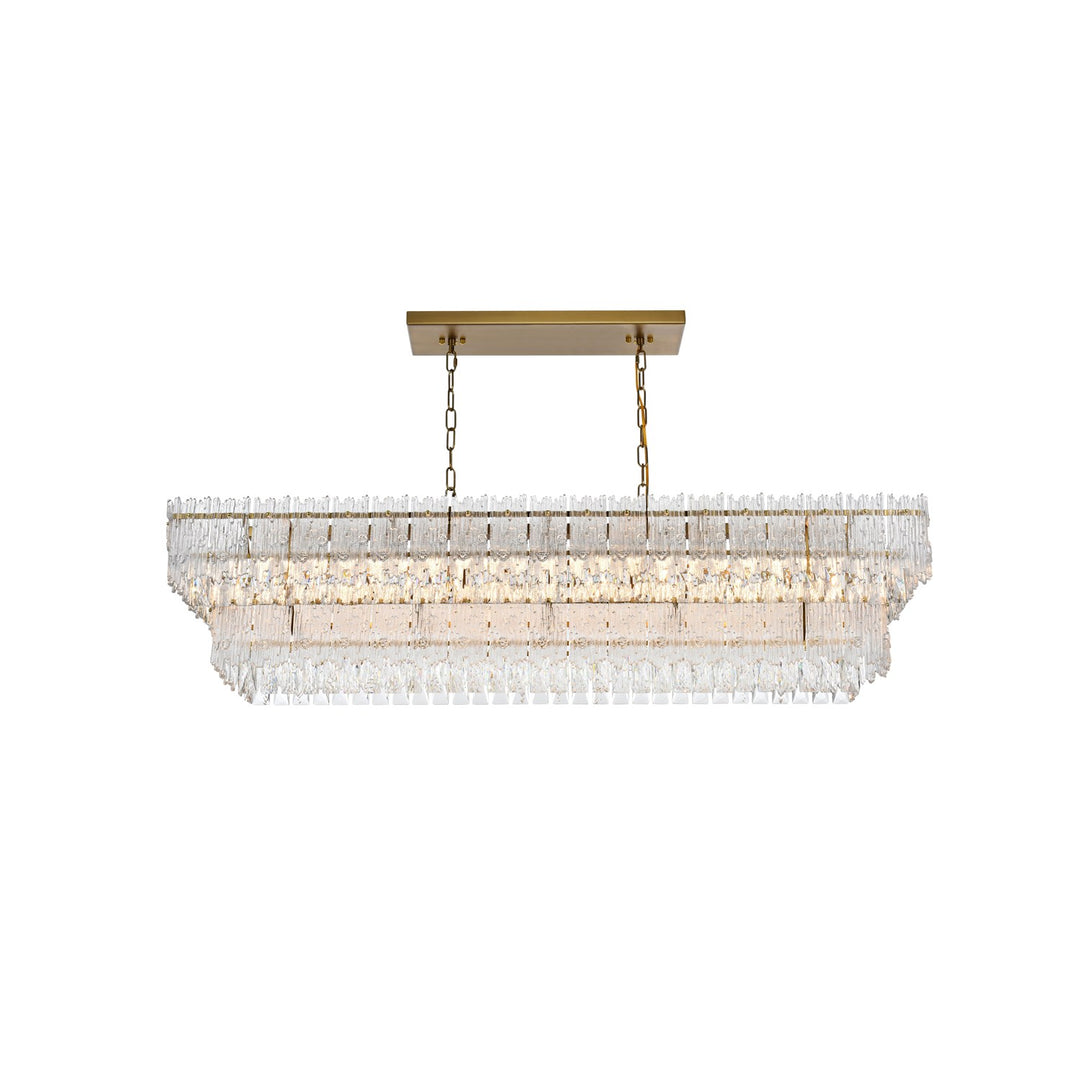 50 Inch Chandelier In Satin Gold by Elegant Lighting