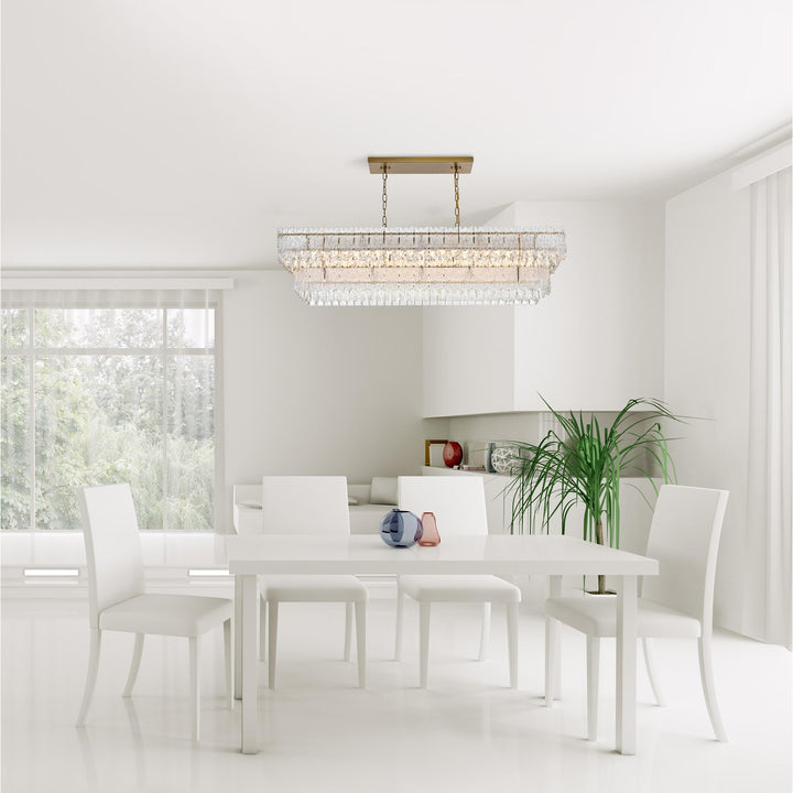 50 Inch Chandelier In Satin Gold