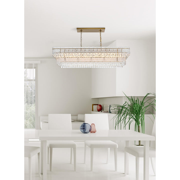 50 Inch Chandelier In Satin Gold