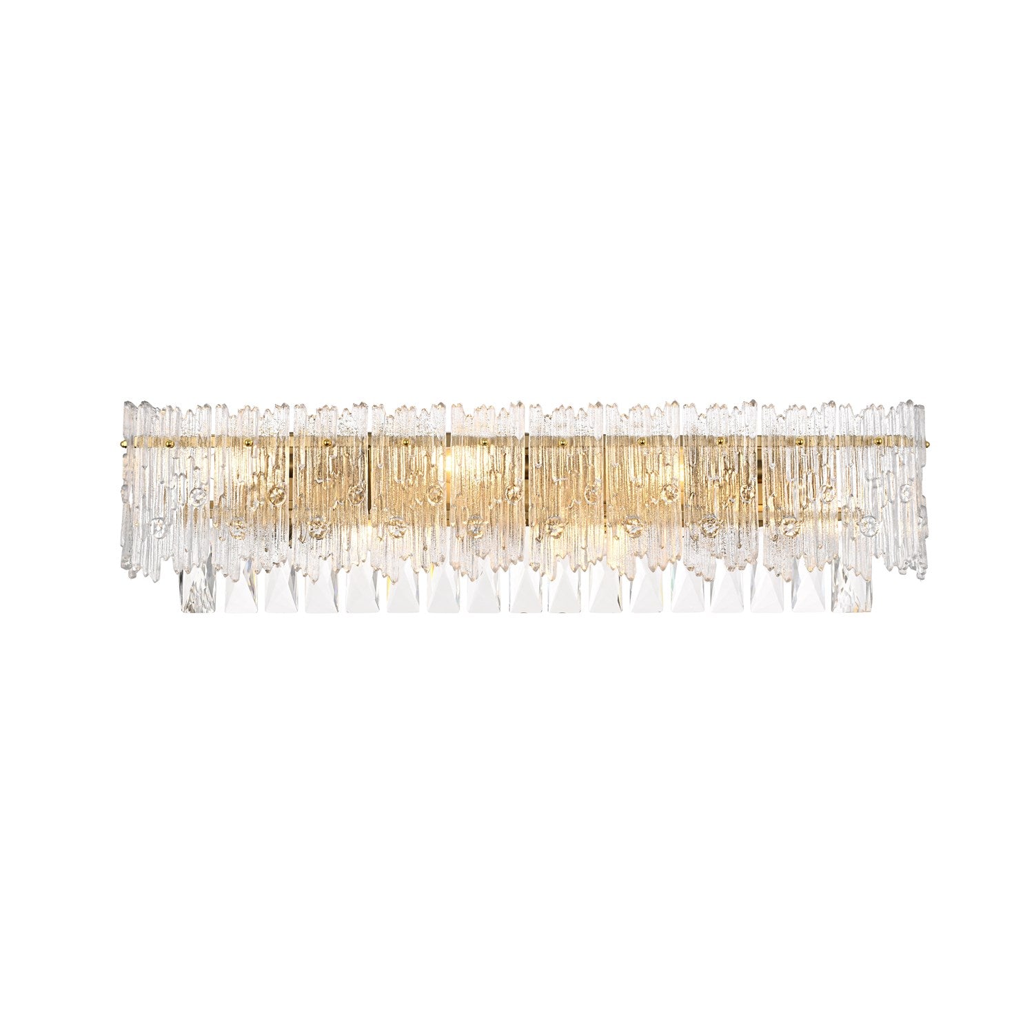 27 Inch Wall Sconce In Satin Gold by Elegant Lighting