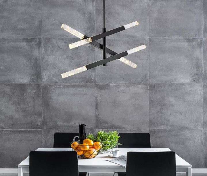 3-Bar Pendant In Black