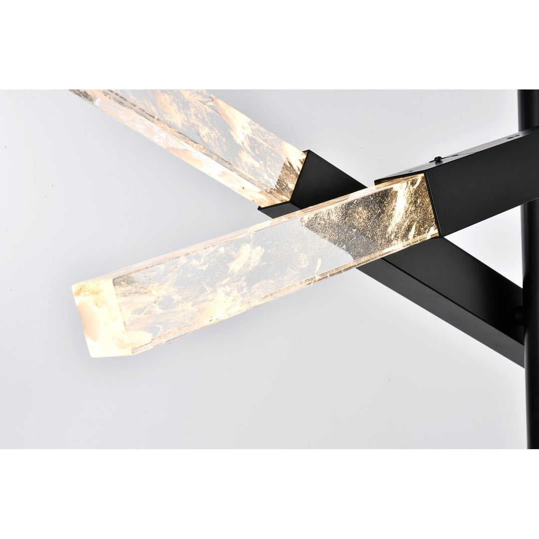 3-Bar Pendant In Black