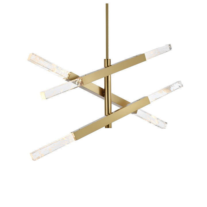 3-Bar Pendant In Satin Gold