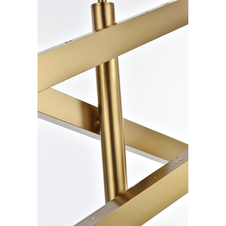 3-Bar Pendant In Satin Gold