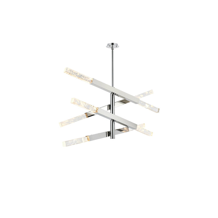 4-Bar Pendant In Chrome by Elegant Lighting