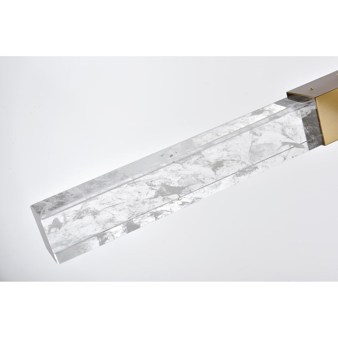 4-Bar Pendant In Satin Gold