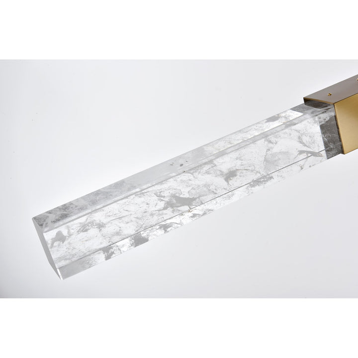 4-Bar Pendant In Satin Gold