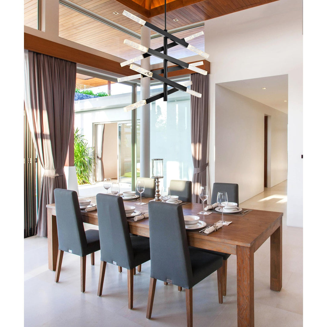 6-Bar Pendant In Black