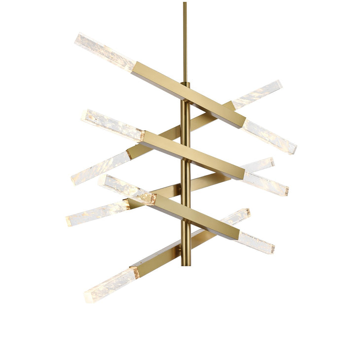 6-Bar Pendant In Satin Gold