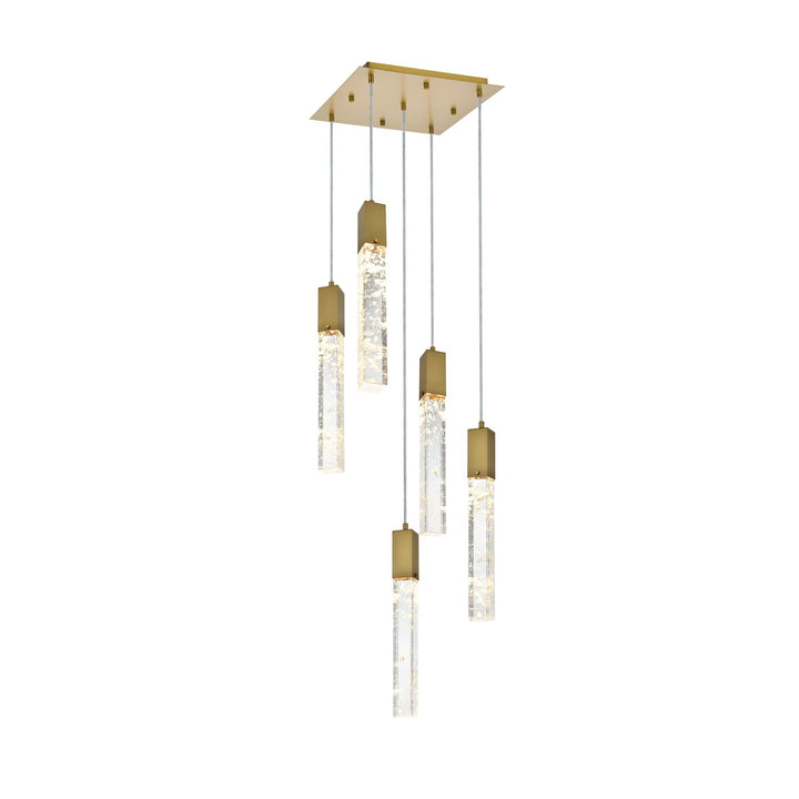 16 Inch Pendant In Satin Gold by Elegant Lighting