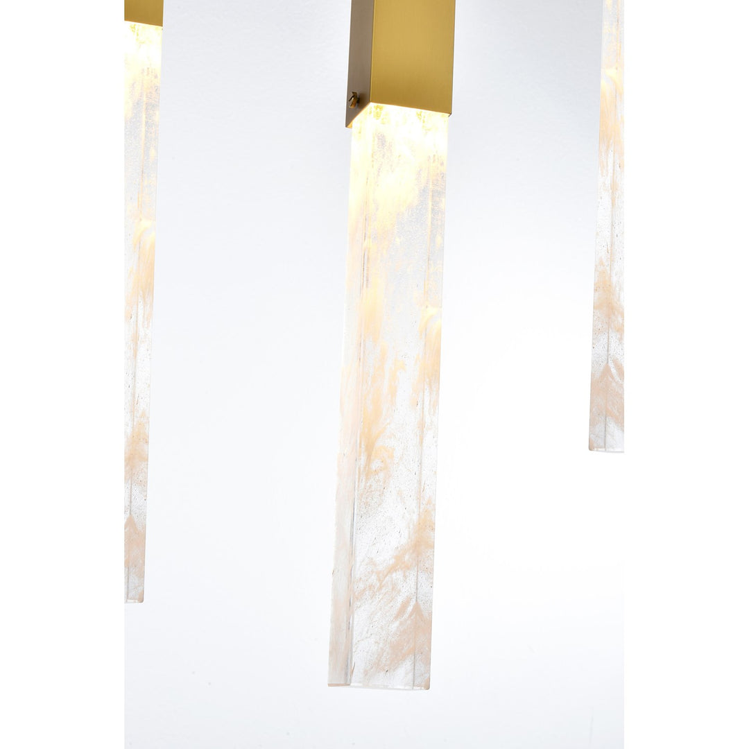 16 Inch Pendant In Satin Gold