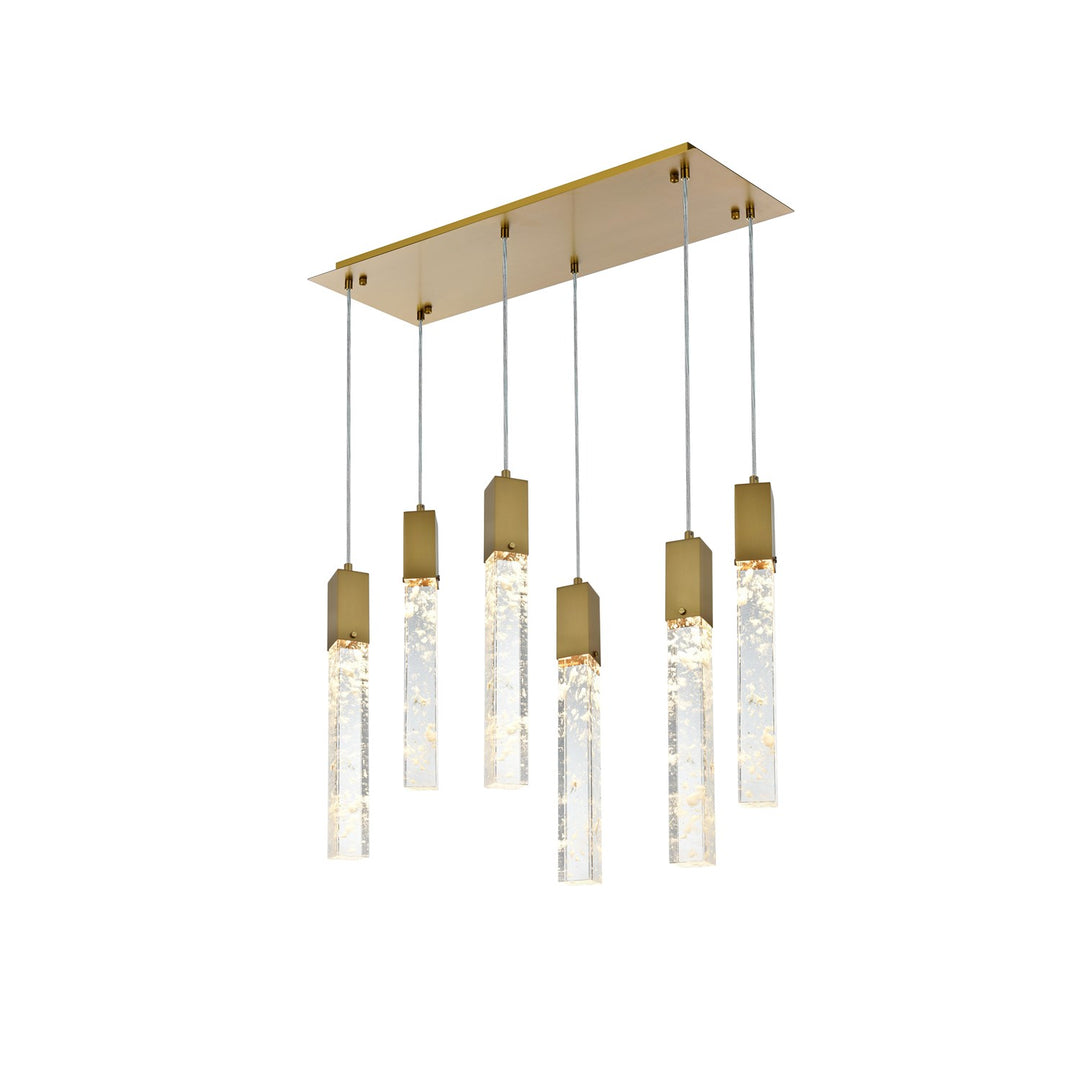 32 Inch Pendant In Satin Gold by Elegant Lighting
