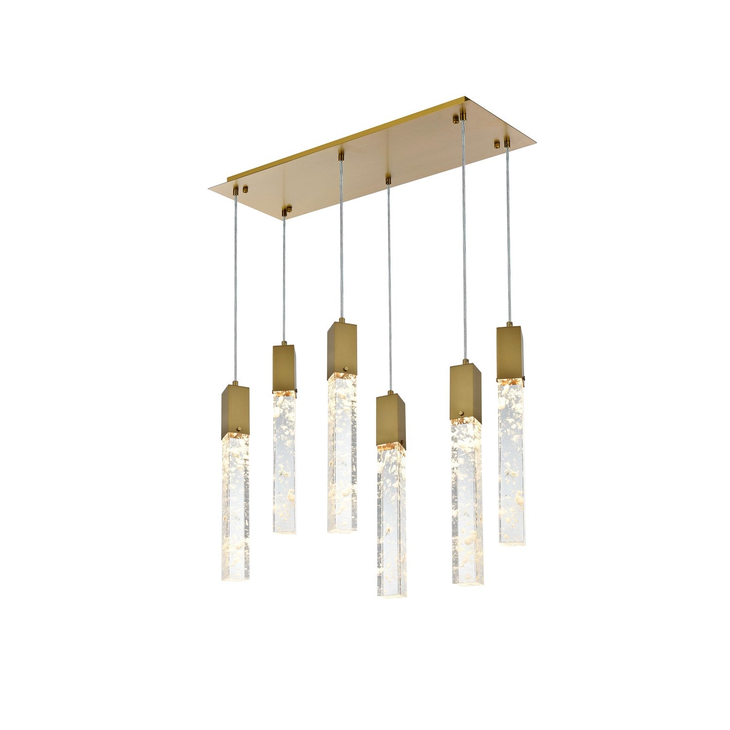 32 Inch Pendant In Satin Gold by Elegant Lighting