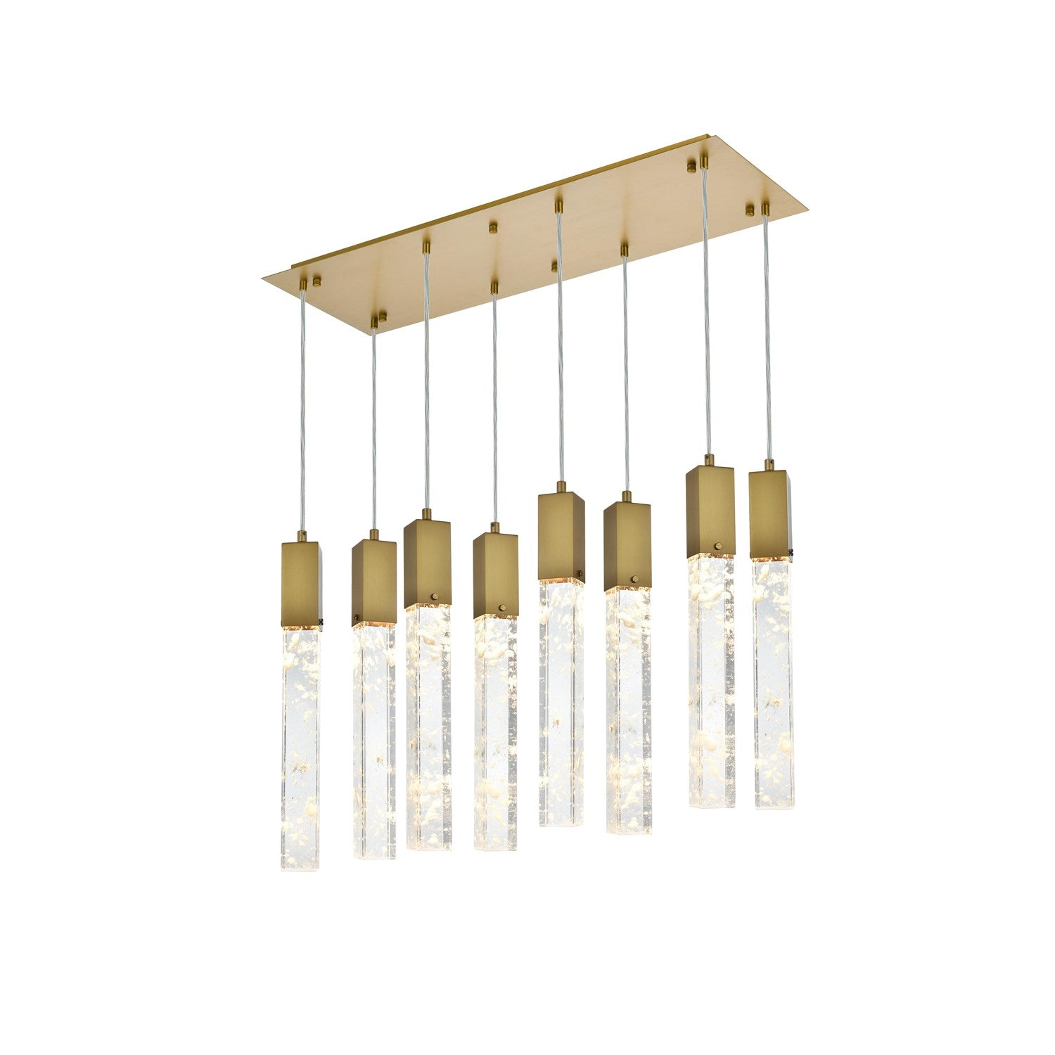 36 Inch Pendant In Satin Gold by Elegant Lighting