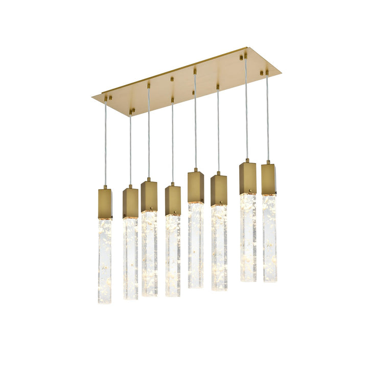 36 Inch Pendant In Satin Gold by Elegant Lighting