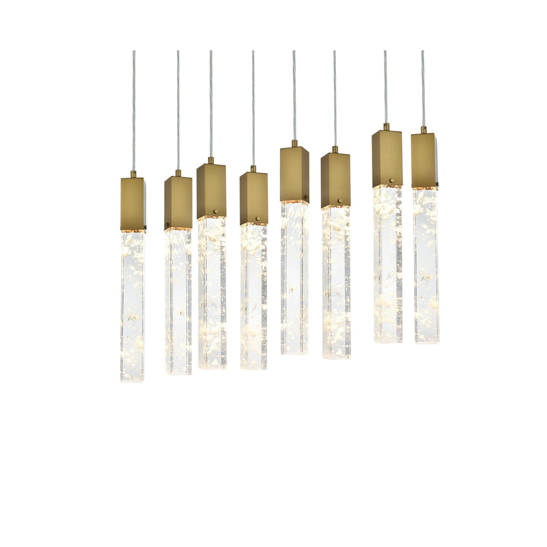 36 Inch Pendant In Satin Gold
