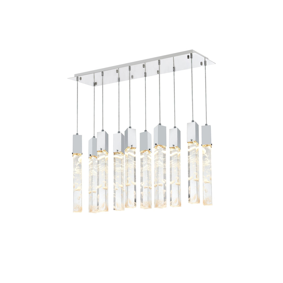 42 Inch Pendant In Chrome by Elegant Lighting