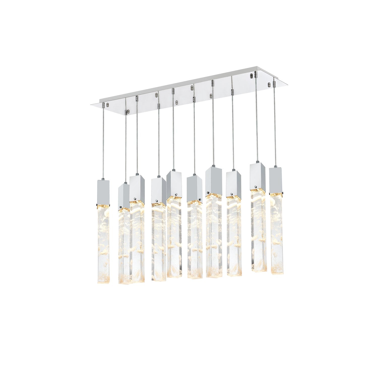 42 Inch Pendant In Chrome by Elegant Lighting