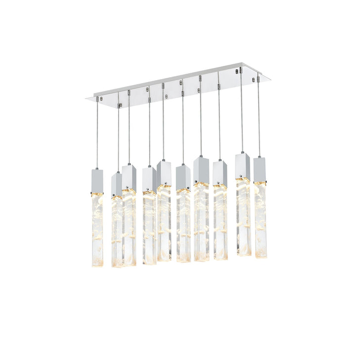 42 Inch Pendant In Chrome by Elegant Lighting