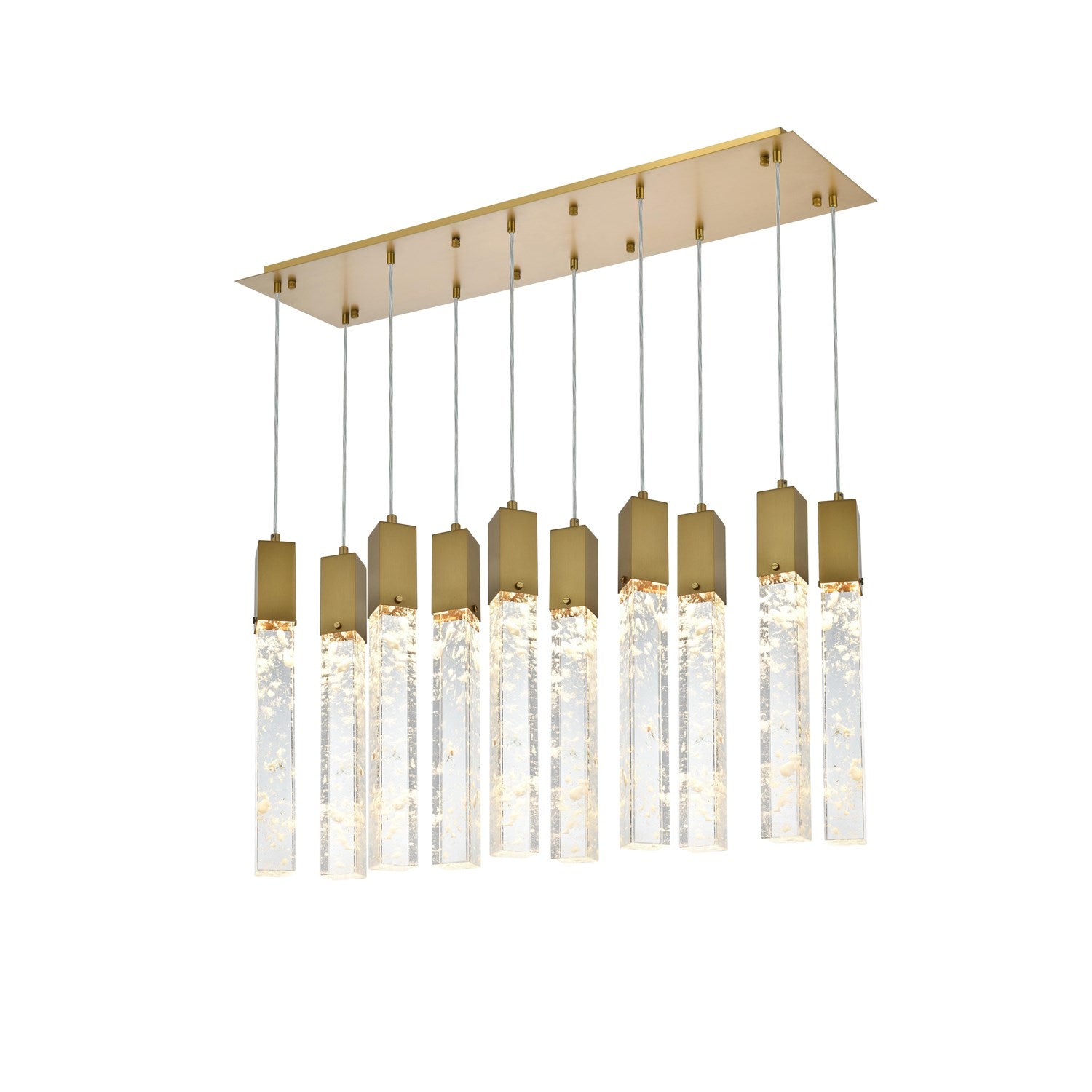 42 Inch Pendant In Satin Gold by Elegant Lighting