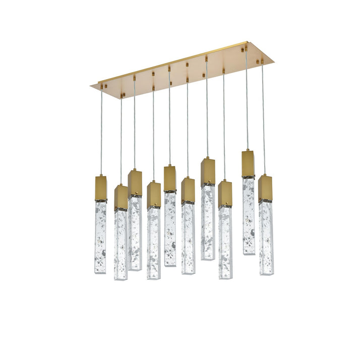 42 Inch Pendant In Satin Gold