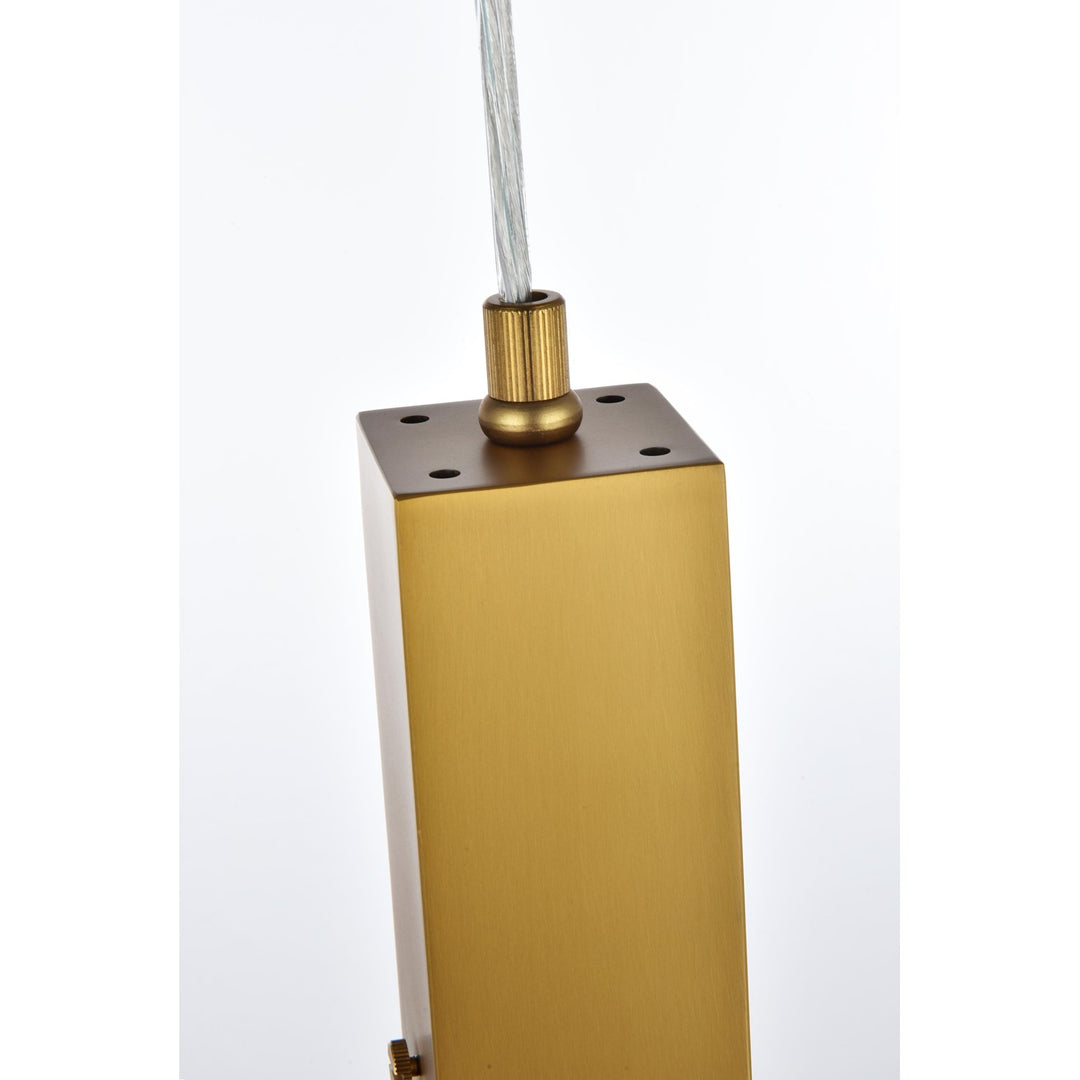 5 Inch Pendant In Satin Gold