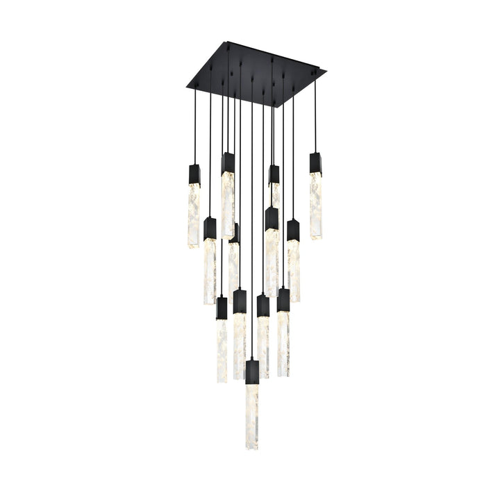26 Inch Pendant In Black by Elegant Lighting