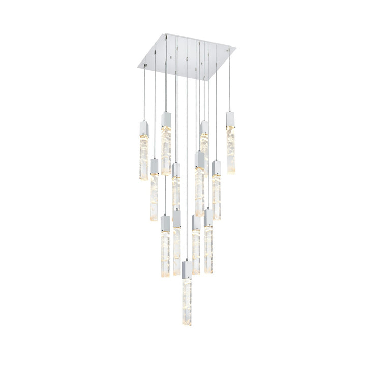 26 Inch Pendant In Chrome by Elegant Lighting