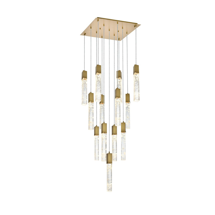 26 Inch Pendant In Satin Gold by Elegant Lighting