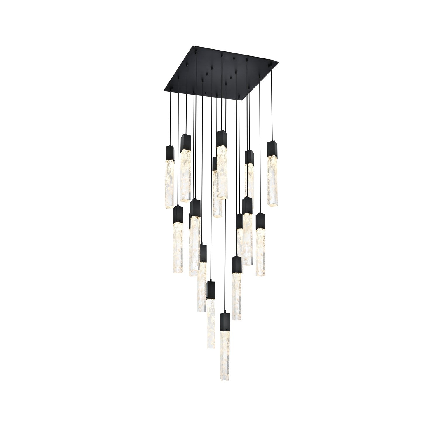30 Inch Pendant In Black by Elegant Lighting