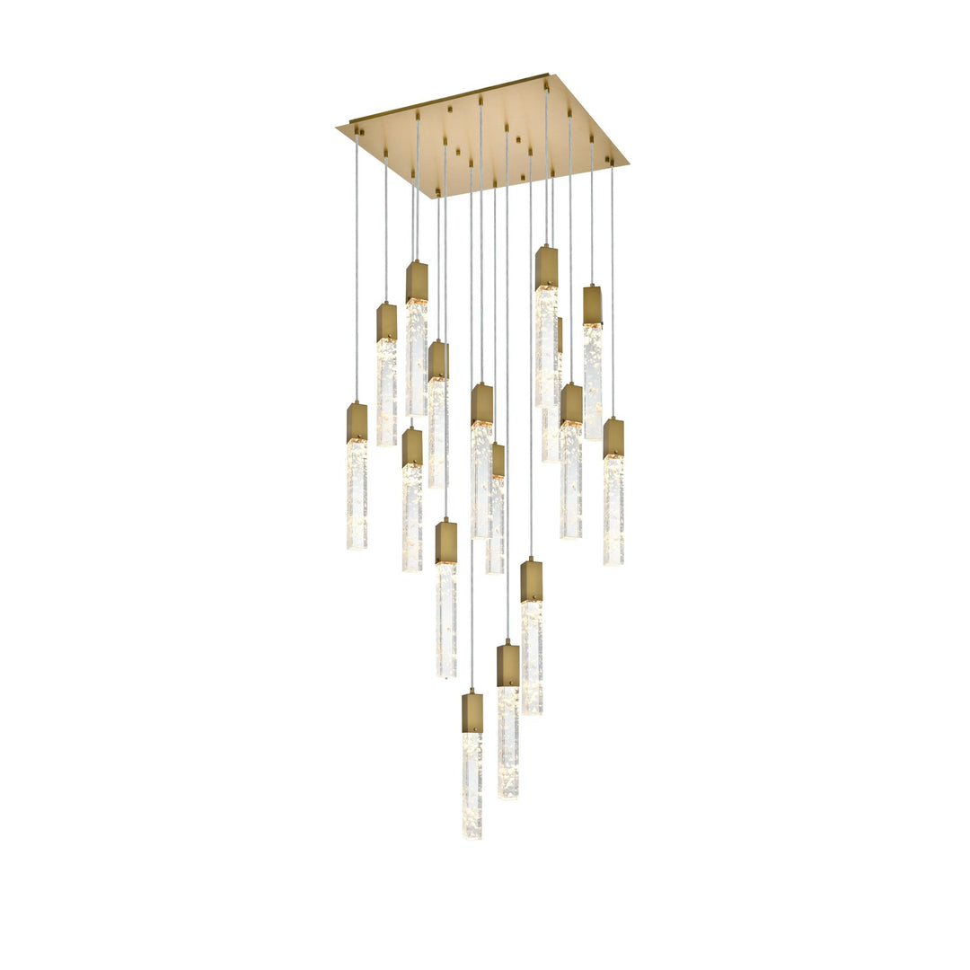 30 Inch Pendant In Chrome by Elegant Lighting