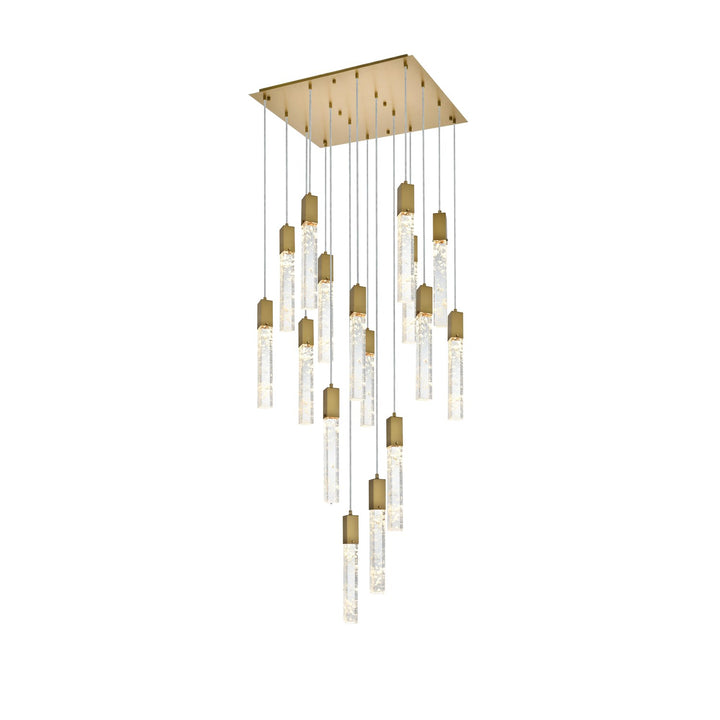 30 Inch Pendant In Chrome by Elegant Lighting