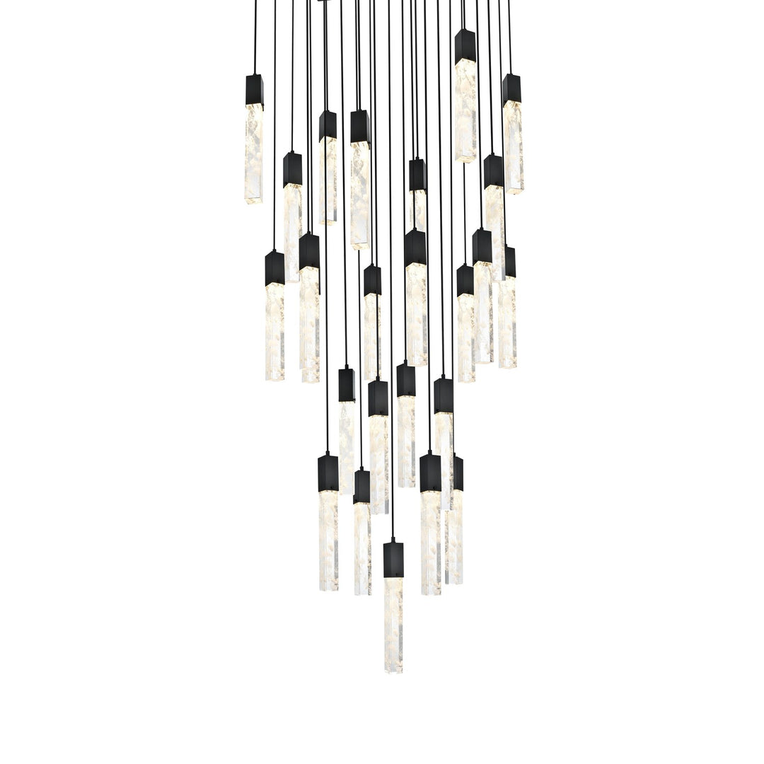 30 Inch Chandelier In Satin Gold