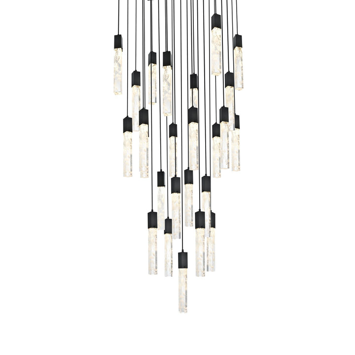30 Inch Chandelier In Satin Gold