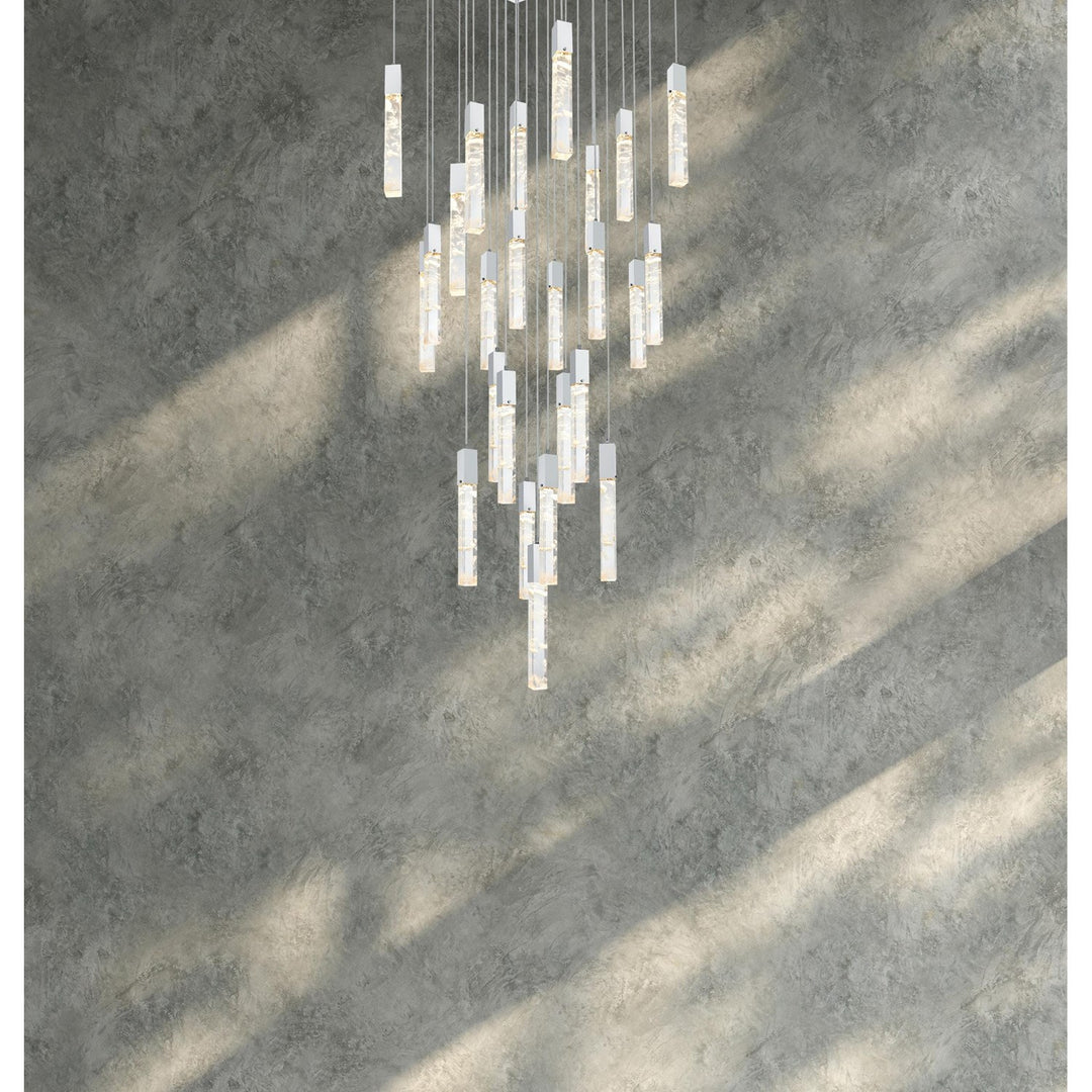 36 Inch Chandelier In Chrome
