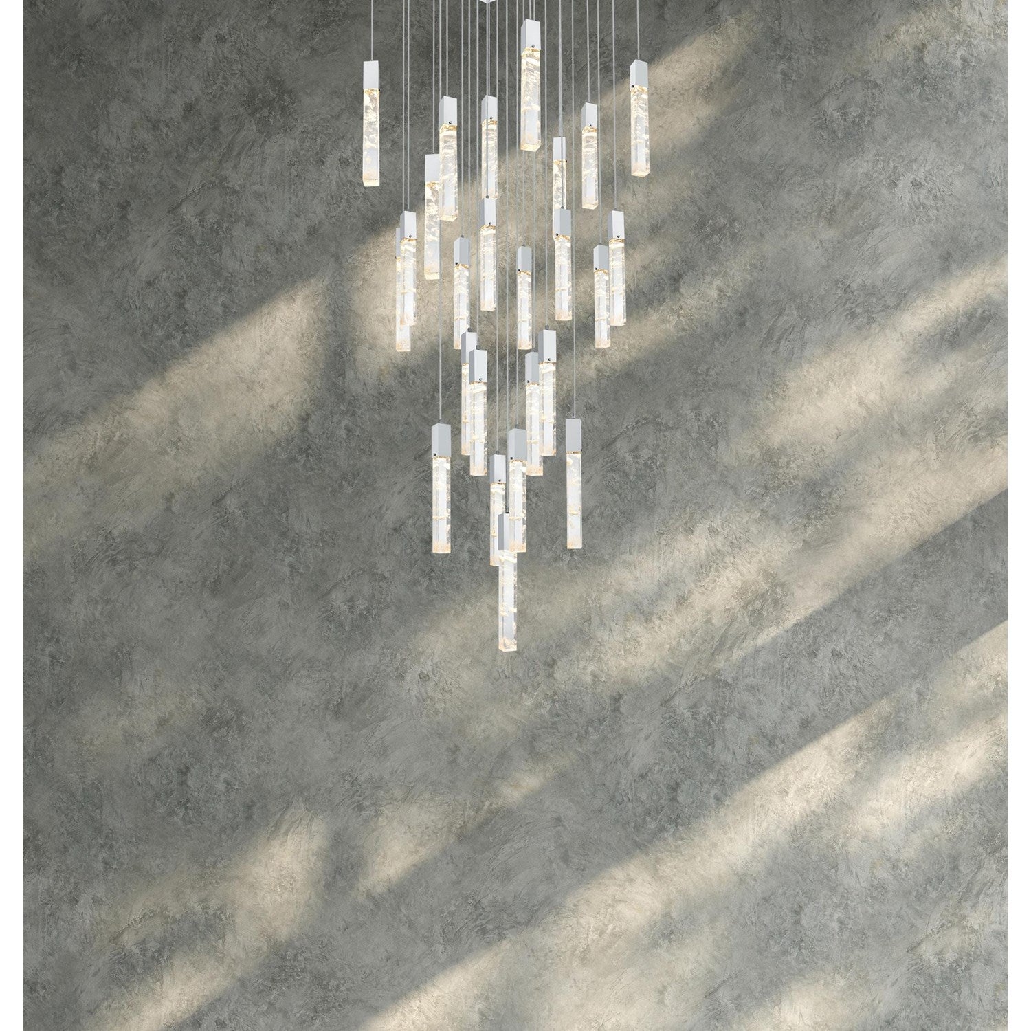 36 Inch Chandelier In Chrome