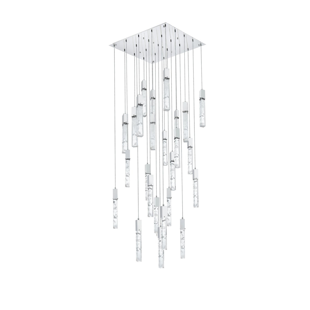 36 Inch Chandelier In Chrome